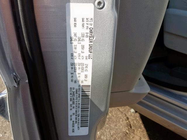 2A4RR5D14AR109091 - 2010 CHRYSLER TOWN & COU ვერცხლისფერი ფოტო 10