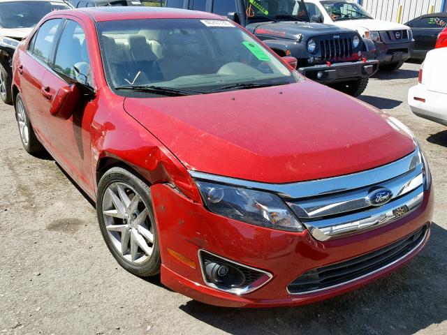3FAHP0JA7AR140141 - 2010 FORD FUSION SEL RED photo 1