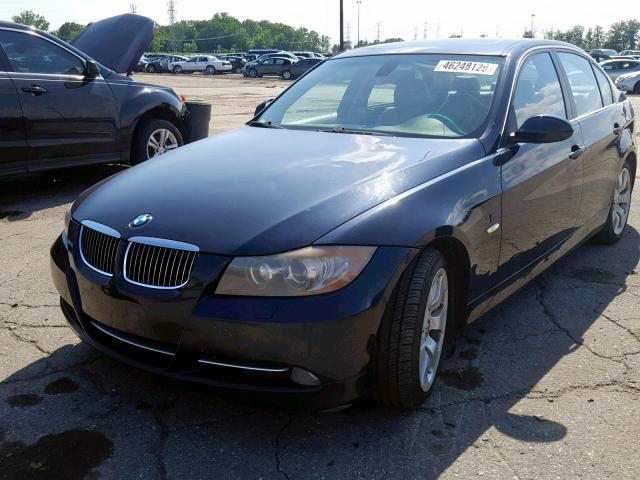 WBAVD53597A008792 - 2007 BMW 335 XI BLACK photo 2