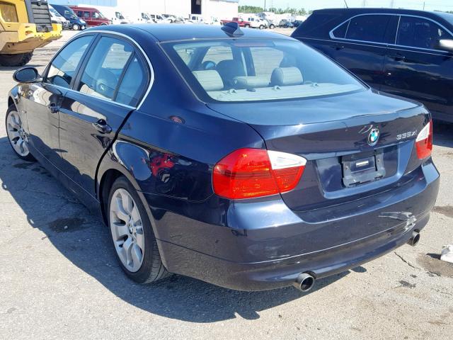 WBAVD53597A008792 - 2007 BMW 335 XI BLACK photo 3