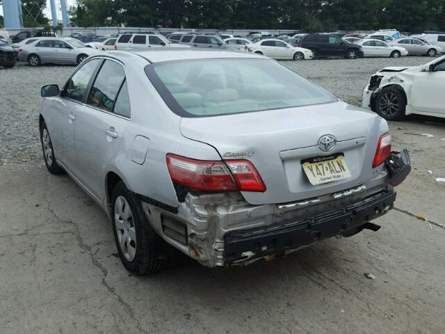 4T1BE46K67U533236 - 2007 TOYOTA CAMRY NEW SILVER photo 3