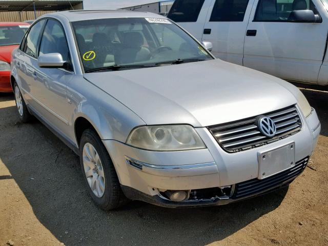 WVWPD63B63P287455 - 2003 VOLKSWAGEN PASSAT GLS SILVER photo 1