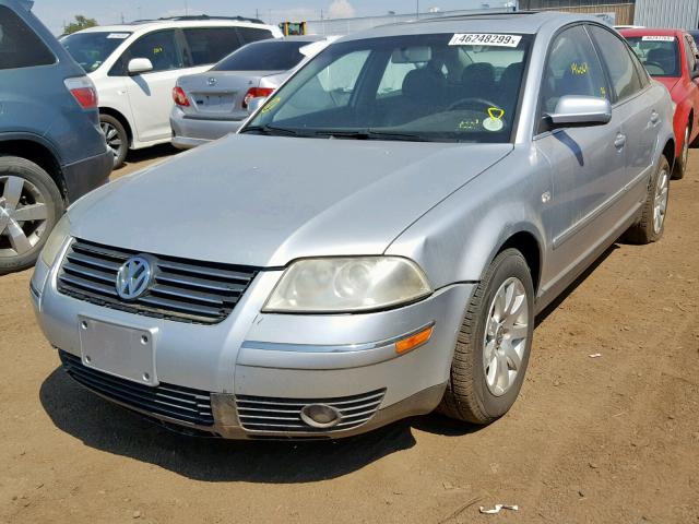 WVWPD63B63P287455 - 2003 VOLKSWAGEN PASSAT GLS SILVER photo 2