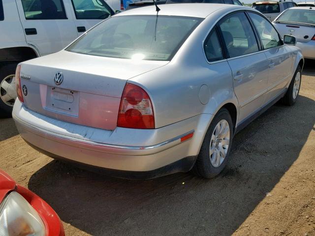 WVWPD63B63P287455 - 2003 VOLKSWAGEN PASSAT GLS SILVER photo 4