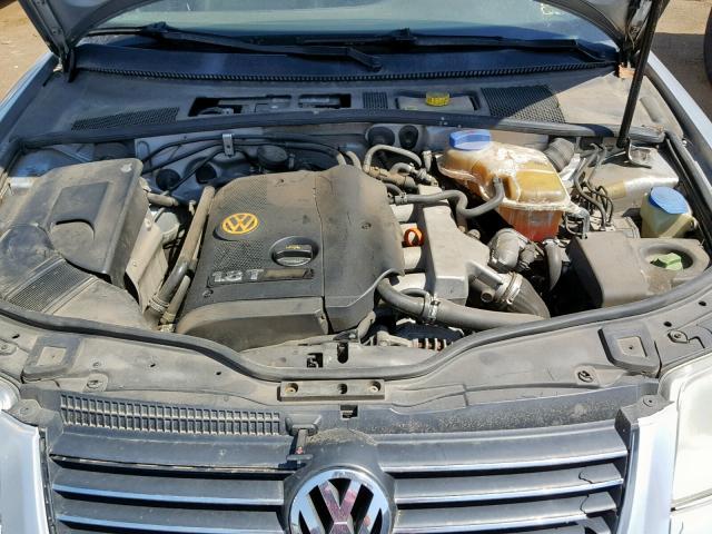 WVWPD63B63P287455 - 2003 VOLKSWAGEN PASSAT GLS SILVER photo 7