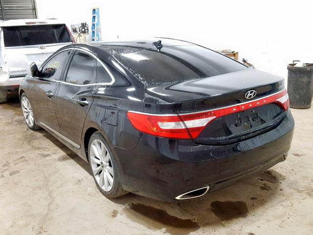 KMHFH4JG7EA355525 - 2014 HYUNDAI AZERA GLS BLACK photo 3