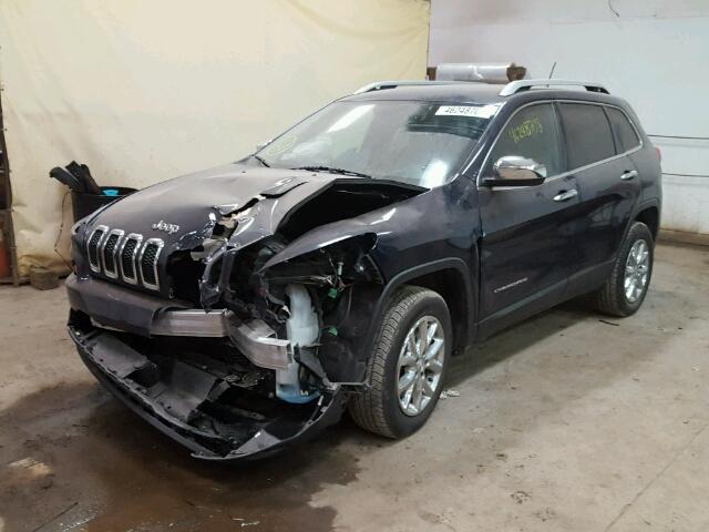 1C4PJMCB8GW147691 - 2016 JEEP CHEROKEE L BLUE photo 2