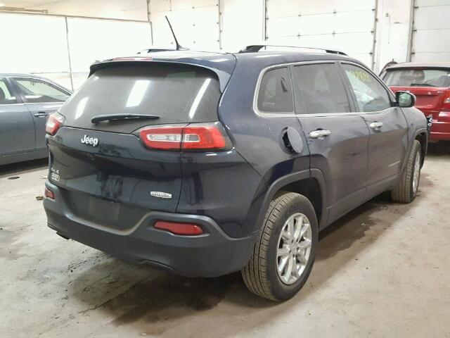 1C4PJMCB8GW147691 - 2016 JEEP CHEROKEE L BLUE photo 4