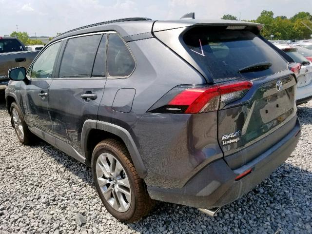 JTMC1RFV0KD014977 - 2019 TOYOTA RAV4 XLE P GRAY photo 3