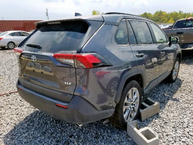 JTMC1RFV0KD014977 - 2019 TOYOTA RAV4 XLE P GRAY photo 4