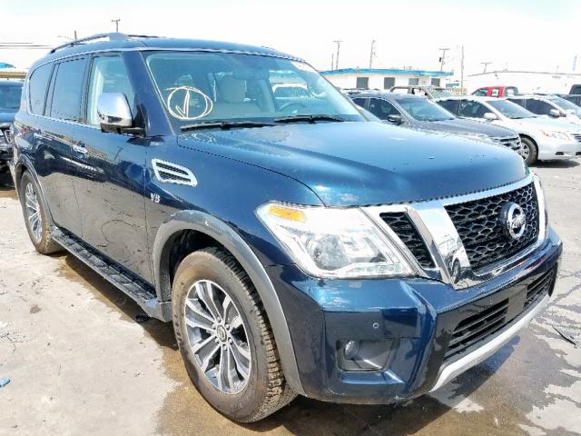 JN8AY2NDXJX002128 - 2018 NISSAN ARMADA SV BLUE photo 1