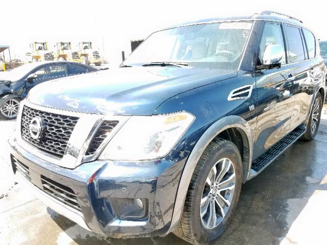 JN8AY2NDXJX002128 - 2018 NISSAN ARMADA SV BLUE photo 2