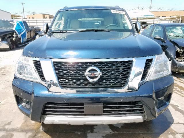 JN8AY2NDXJX002128 - 2018 NISSAN ARMADA SV BLUE photo 9