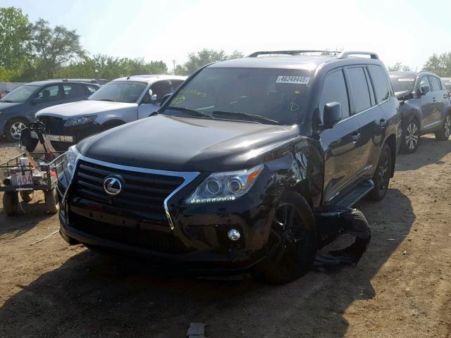 JTJHY7AX1A4053863 - 2010 LEXUS LX 570 BLACK photo 2