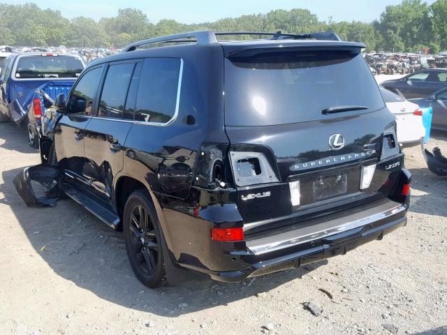 JTJHY7AX1A4053863 - 2010 LEXUS LX 570 BLACK photo 3