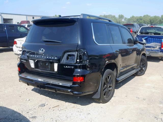 JTJHY7AX1A4053863 - 2010 LEXUS LX 570 BLACK photo 4