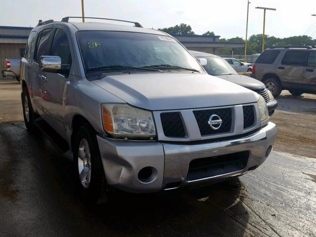 5N1AA08A84N717877 - 2004 NISSAN ARMADA SE SILVER photo 1