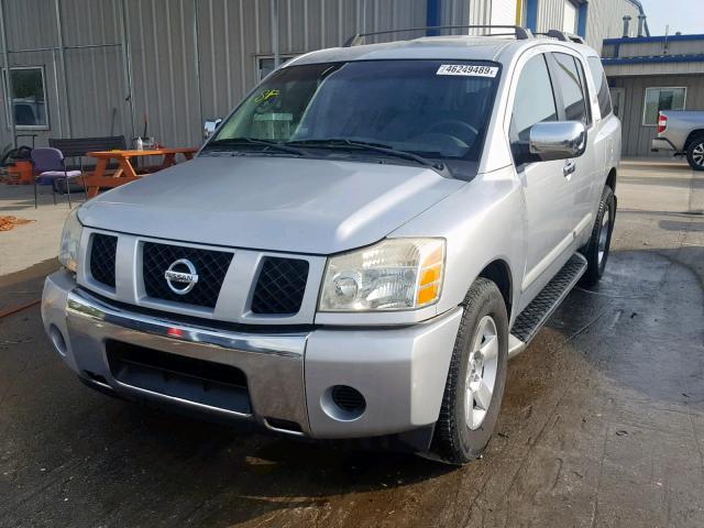 5N1AA08A84N717877 - 2004 NISSAN ARMADA SE SILVER photo 2