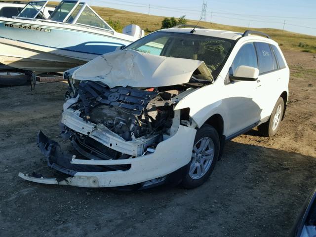 2FMDK48C37BA76754 - 2007 FORD EDGE SEL WHITE photo 2