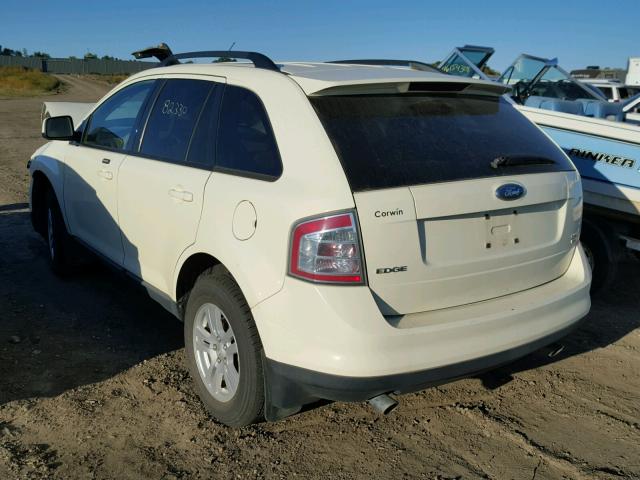 2FMDK48C37BA76754 - 2007 FORD EDGE SEL WHITE photo 3