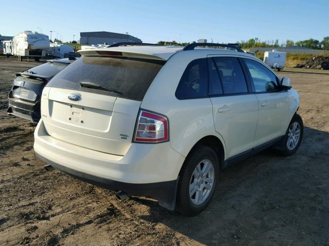 2FMDK48C37BA76754 - 2007 FORD EDGE SEL WHITE photo 4