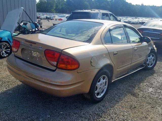 1G3NL52T8XC343276 - 1999 OLDSMOBILE ALERO GL TAN photo 4