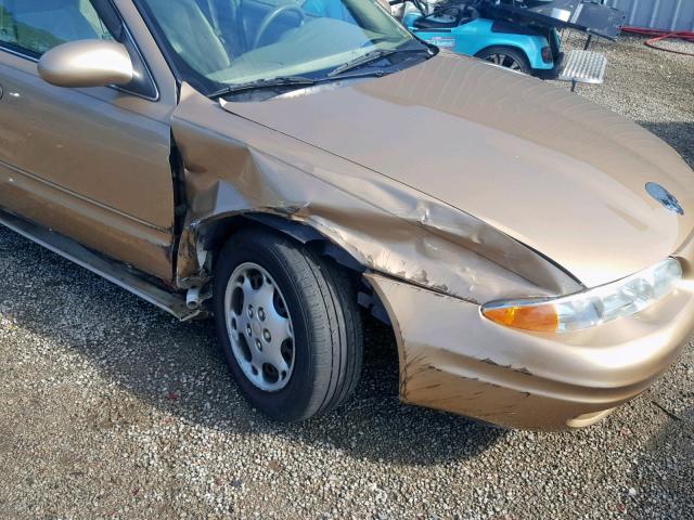 1G3NL52T8XC343276 - 1999 OLDSMOBILE ALERO GL TAN photo 9