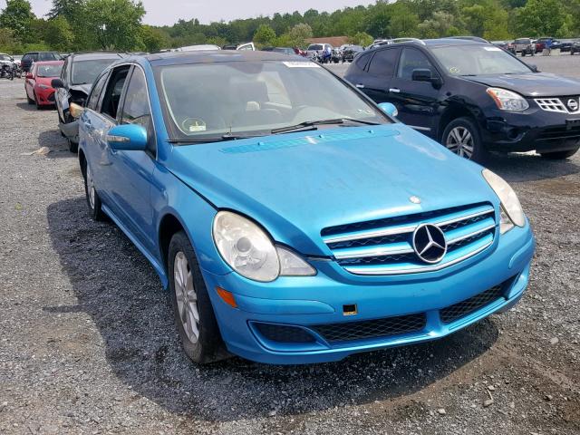 4JGCB75E46A019282 - 2006 MERCEDES-BENZ R 500 BLUE photo 1