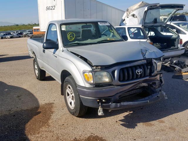 5TENL42N73Z275852 - 2003 TOYOTA TACOMA SILVER photo 1