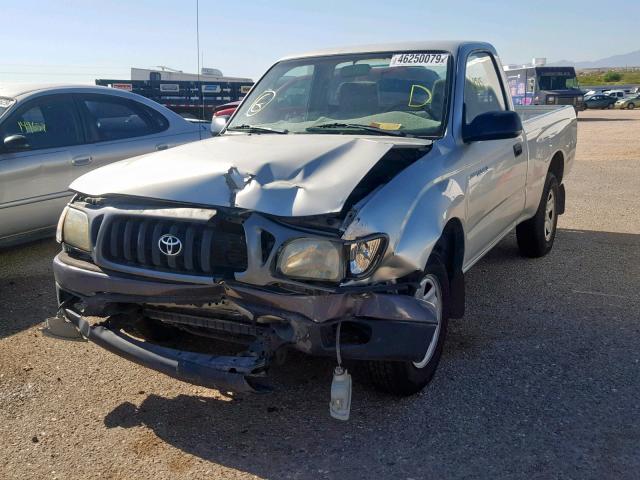 5TENL42N73Z275852 - 2003 TOYOTA TACOMA SILVER photo 2