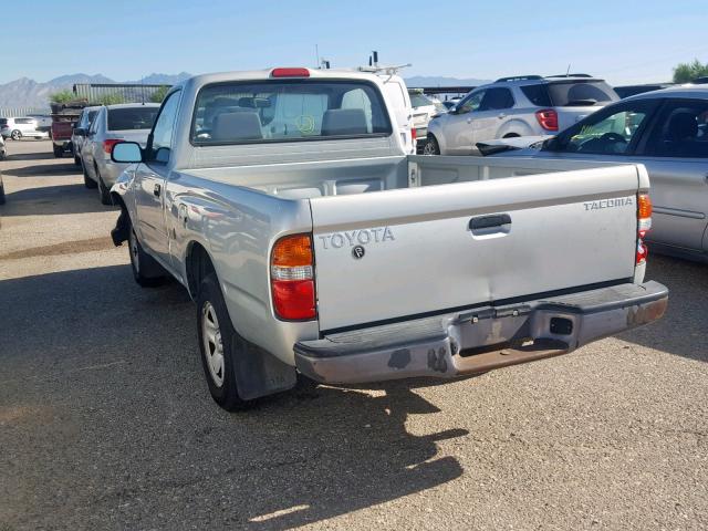 5TENL42N73Z275852 - 2003 TOYOTA TACOMA SILVER photo 3