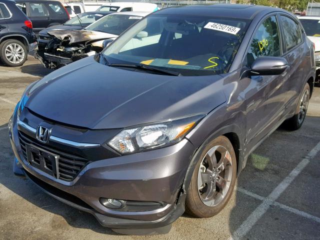 3CZRU5H50JG702304 - 2018 HONDA HR-V EX GRAY photo 2