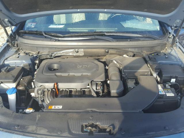 5NPE34AF2FH238497 - 2015 HYUNDAI SONATA SPO BLUE photo 7