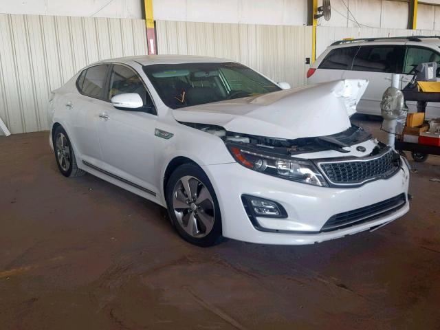 KNAGN4AD1G5099186 - 2016 KIA OPTIMA HYB WHITE photo 1