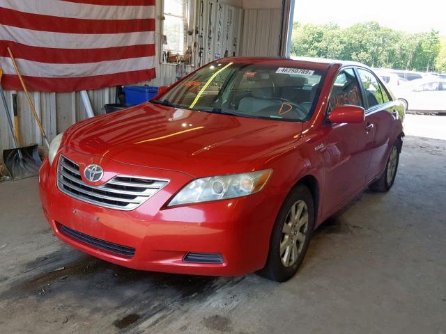 4T1BB46K69U066301 - 2009 TOYOTA CAMRY HYBR RED photo 2