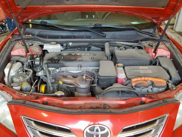 4T1BB46K69U066301 - 2009 TOYOTA CAMRY HYBR RED photo 7