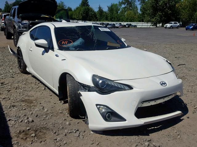 JF1ZNAA11D2710336 - 2013 TOYOTA SCION FR-S WHITE photo 1
