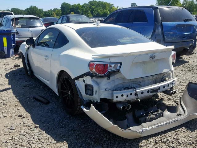 JF1ZNAA11D2710336 - 2013 TOYOTA SCION FR-S WHITE photo 3