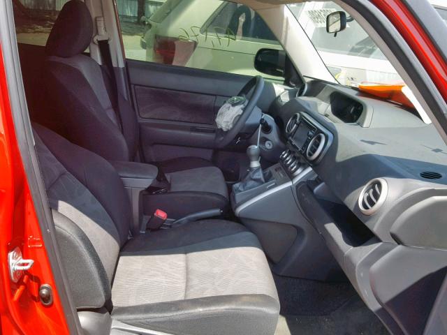 JTLZE4FEXDJ047821 - 2013 TOYOTA SCION XB 红色 照片 5