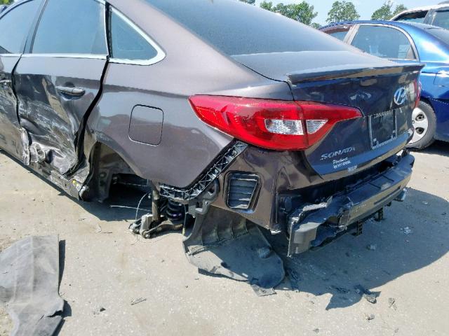 5NPE24AF4FH021228 - 2015 HYUNDAI SONATA SE GRAY photo 9