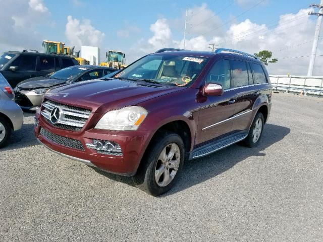 4JGBF7BE8AA571817 - 2010 MERCEDES-BENZ GL 450 4MA PURPLE photo 2