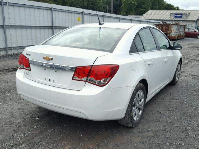 1G1PC5SH1C7395459 - 2012 CHEVROLET CRUZE LS WHITE photo 4