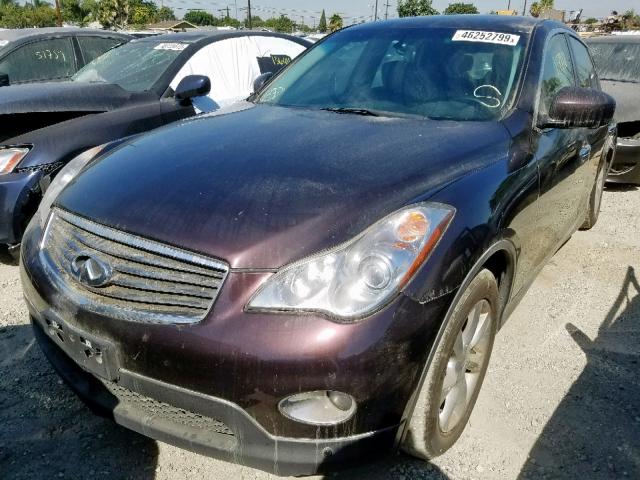 JN1AJ0HP0AM700567 - 2010 INFINITI EX35 BASE PURPLE photo 2