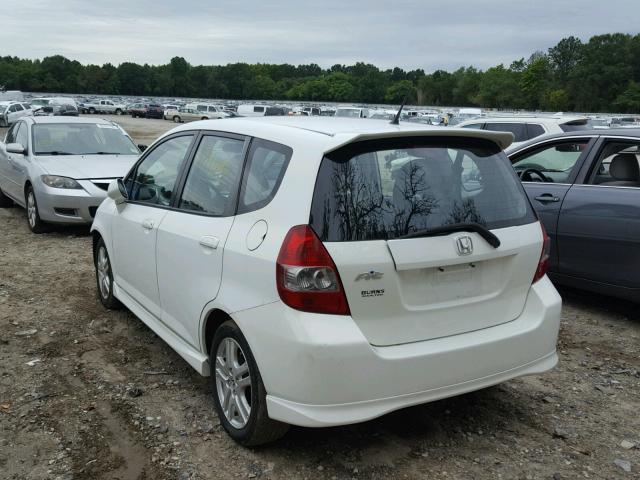 JHMGD38627S009079 - 2007 HONDA FIT S 白色 照片 3
