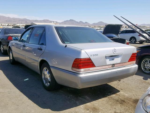 WDBGA51EXRA184792 - 1994 MERCEDES-BENZ S 500 SILVER photo 3