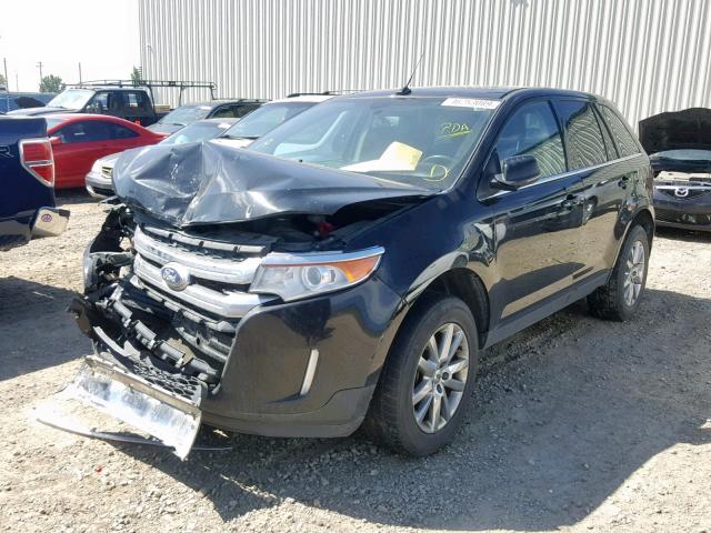 2FMDK4KC9CBA42272 - 2012 FORD EDGE LIMIT BLACK photo 2