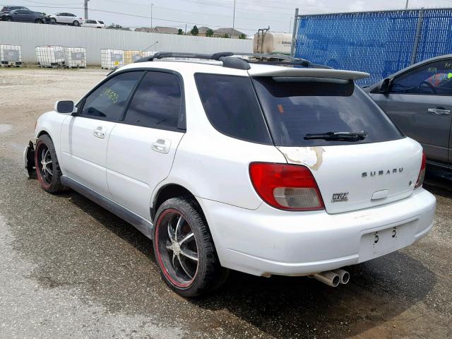 JF1GG29692H815983 - 2002 SUBARU IMPREZA WR WHITE photo 3