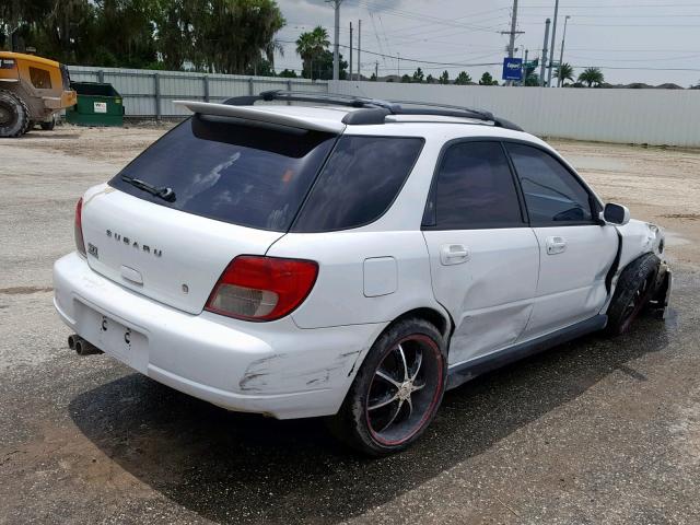 JF1GG29692H815983 - 2002 SUBARU IMPREZA WR WHITE photo 4