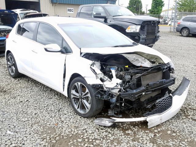 KNAFX5A88G5522912 - 2016 KIA FORTE EX WHITE photo 1