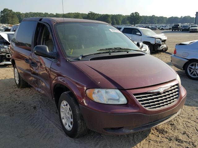 1C8GJ25B72B676680 - 2002 CHRYSLER VOYAGER BURGUNDY photo 1